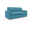Image de Divani.store Kansas Canapé lit convertible - Bleu ciel