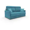 Image de Divani.store Canapé convertible Margot - Bleu ciel