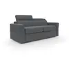 Image de Divani.store Canapé convertible 3 places - Noir