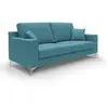 Image de Divani.store Michael canapé droit 3 pl - Bleu ciel