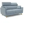 Image de Francy Canapé lit avec têtières réglables 200 cm (mat. 160x197) Bleu Pastel