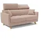Image de Francy Canapé lit avec têtières réglables 200 cm (mat. 160x197) Rose