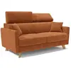 Image de Francy Canapé lit avec têtières réglables 200 cm (mat. 160x197) Orange
