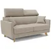 Image de Francy Canapé lit avec têtières réglables 200 cm (mat. 160x197) Beige