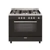 Image de GLEM piano de cuisson 90 cm gaz noir GE960CMBK2