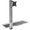 Image de Support mural pour 1 moniteur 38,10 cm (15")-27" avec plateau pour clavier et bras de moniteur. Fabricant : Techly (ICA-PLW-01)