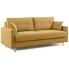 Image de Divani.store Megan - Canapé convertible 168 cm Jaune