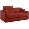 Image de Divani.store Amber - Canapé lit convertible 211 cm Rouge