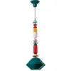 Image de Suspension en céramique vert pétrole 31x87cm Lariat - Ferroluce