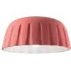Image de Plafonnier en céramique rose corail 40x17cm Madame Grès - Ferroluce