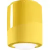 Image de Plafonnier en céramique jaune citron 12,5x14cm PI - Ferroluce