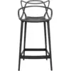 Image de Chaise de bar noire 65 cm Masters - Kartell