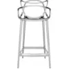 Image de Chaise de bar argentée 65 cm Masters - Kartell