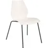 Image de Chaise blanche zinc avec structure aluminium peint noir 77cm Maui Modèle d'exposition - Kartell