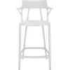 Image de Chaise de bar blanche 65 cm A.I - Kartell