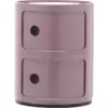 Image de Table de chevet mauve 2 tiroirs Componibili - Kartell