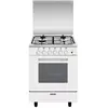Image de Cuisinière gaz 57l 4 feux blanc - GA660CVMWH - GLEM GAS