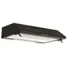 Image de Hotte visière 60cm 230m3/h noir - GHC620BK - GLEM GAS