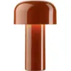 Image de Lampe de table rechargeable design rouge brique Bellhop - Flos