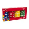 Image de Apli Rouleaux gommettes adhésives - Jaune