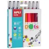 Image de Apli Marqueurs Dots pour dessin - 8 feutres
