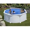 Image de GRE Piscine acier blanc Atlantis ronde 3,70 x 1,32 m Blanc
