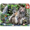 Image de Educa Puzzle adultes Tigres blancs 1000 pièces