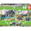 Image de Educa puzzle Dino World (2 x 100 pièces)