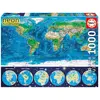 Image de Educa puzzle mappemonde néon