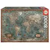 Image de Educa Puzzle mappemonde historique 8000 pièces