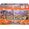 Image de Educa puzzle 2x100 pièces animaux sauvages