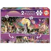 Image de Educa Puzzle enfant Fées et Elfes - 2 x 100 pièces