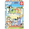 Image de Educa Puzzle en bois Bluey, 2 x 50 pièces