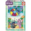 Image de Educa Puzzle enfants Stitch 2 x 100 pièces
