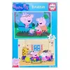 Image de Educa borras Puzzle enfant Peppa Pig - 2 x 48 pièces