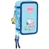 Image de Trousse Scolaire avec Accessoires Snoopy Love Bleu 12,5 x 19,5 x 5,5 cm 37 Pièces
