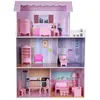 Image de Maison de poupées en bois - Rose