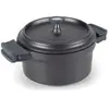 Image de Lacor Cocotte ronde en fonte émaillée - 28 cm noir