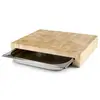 Image de Lacor Planche à découper en bois avec bac inox