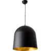 Image de Suspension en aluminium noir et doré Magma - Faro Barcelona