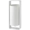 Image de Grande lampe de table en métal blanc et tissu beige 16 x 15 x 40 cm Lula - Faro Barcelona