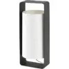 Image de Grande lampe de table en métal noir et tissu blanc 16 x 15 x 40 cm Lula - Faro Barcelona