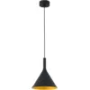 Image de Suspension en aluminium noir et or Pam-G - Faro Barcelona