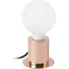 Image de Lampe de table en aluminium rose doré 9 x 7,5 x 6 cm Ten - Faro Barcelona