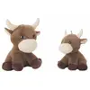 Image de Bigbuy Peluche vache pour bébé - Marron