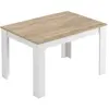 Image de Loungitude Thea Table extensible - Blanc et bois