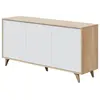 Image de Loungitude Commode Laura - blanc et bois
