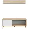 Image de Loungitude Meuble TV Laura - Blanc bois