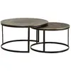 Image de Giner y colomer Table basse carrée - Noir