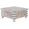 Image de Giner y colomer Table basse carrée - Multicolore